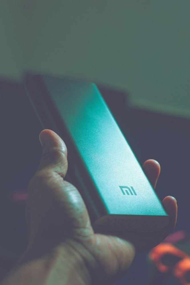 A Mi smartphone held in hand
